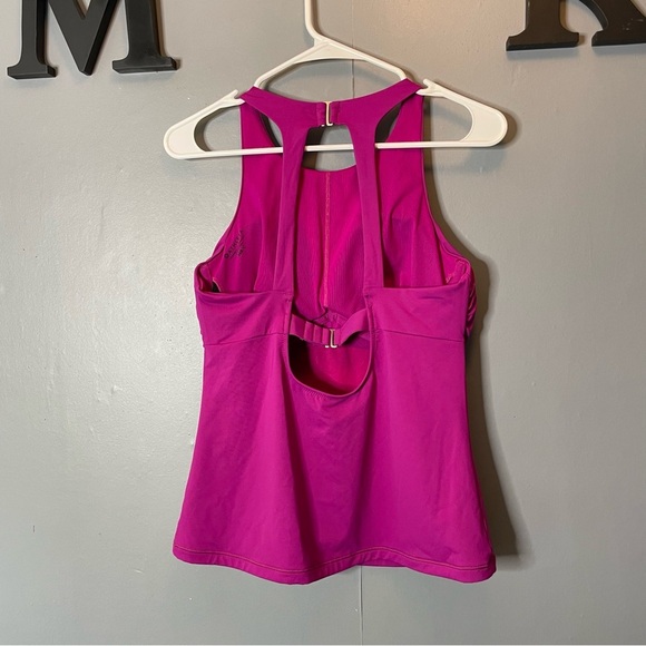 Athleta Magenta pink Racerback athletic tank top size 36B/C - Picture 8 of 8